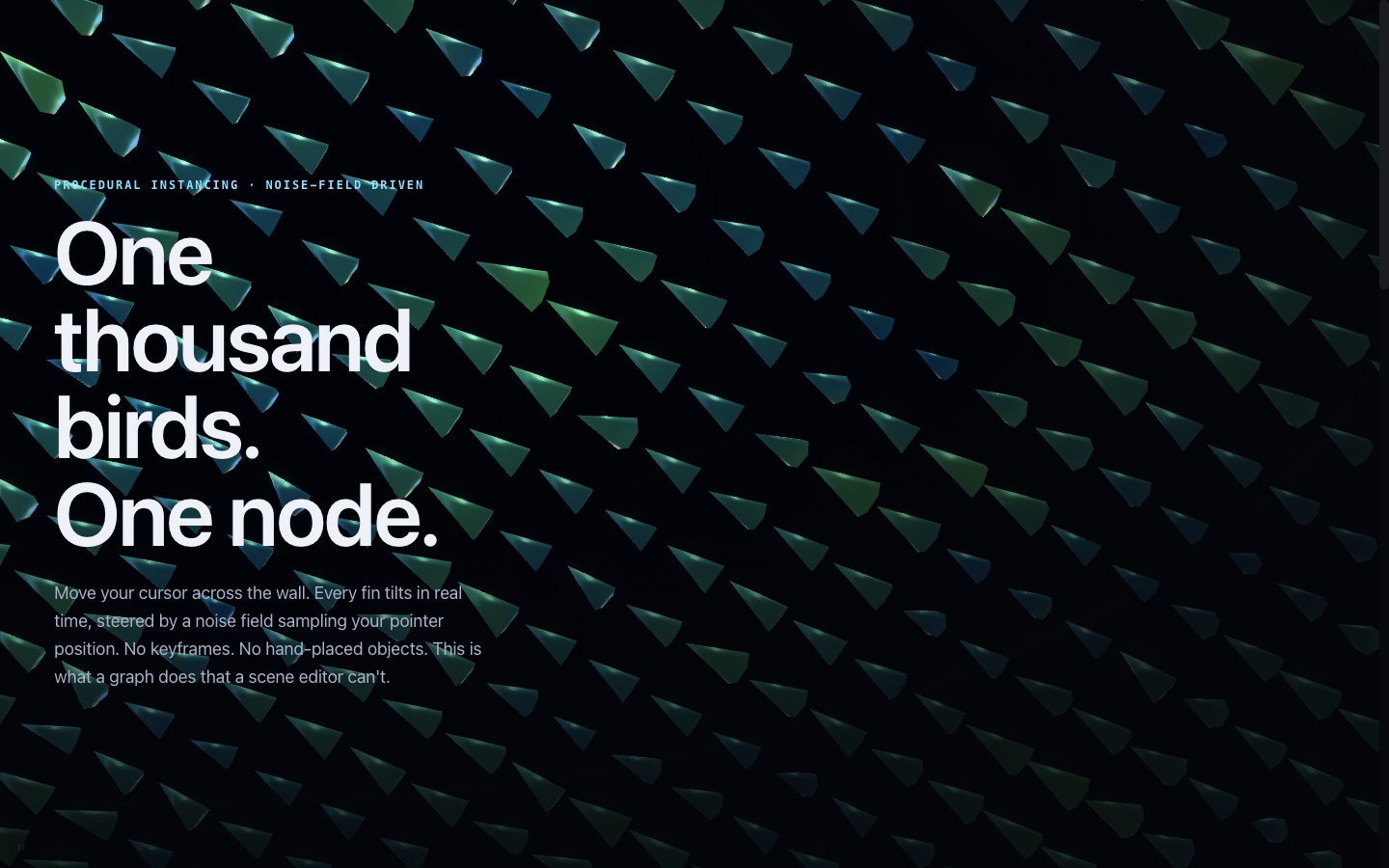 Murmuration — live nuflo scene