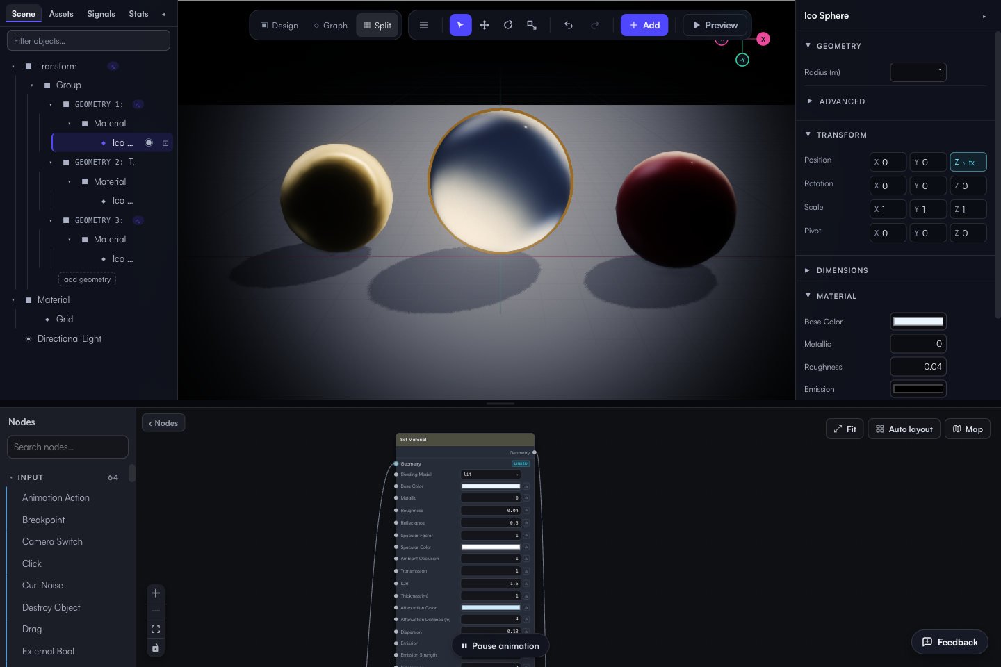 Material Camera Rig project
